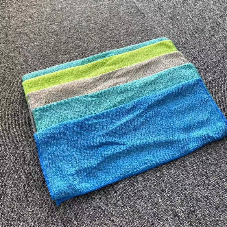 Hot Selling Microfiber Cleaning Cloth Warp Knitted Towel Gray 40*40cm 300GSM Car Microfiber Cloth Car Kitchen Towels