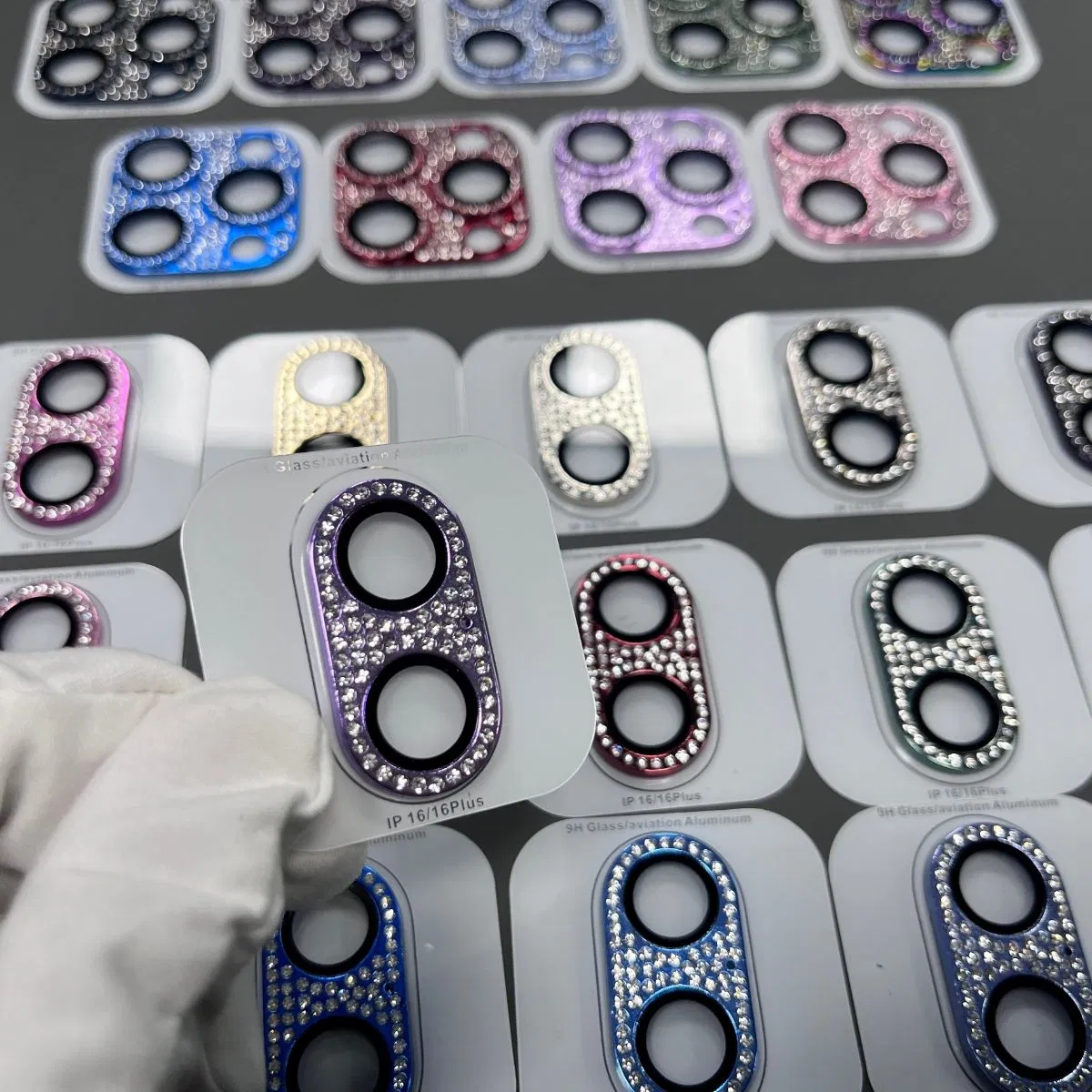 Diamond Metal Phone Camera Lens Protection Case