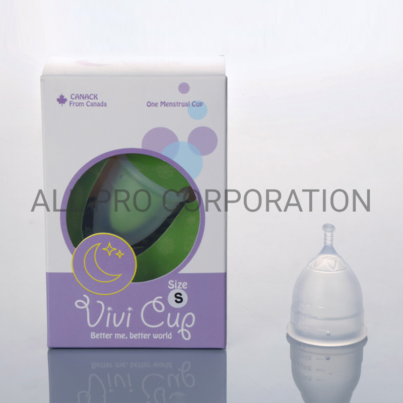 Eco-Friendly Medical Silicone Menstrual Cup Soft Period Cup Menstrual Cup 100% Medical Silicone