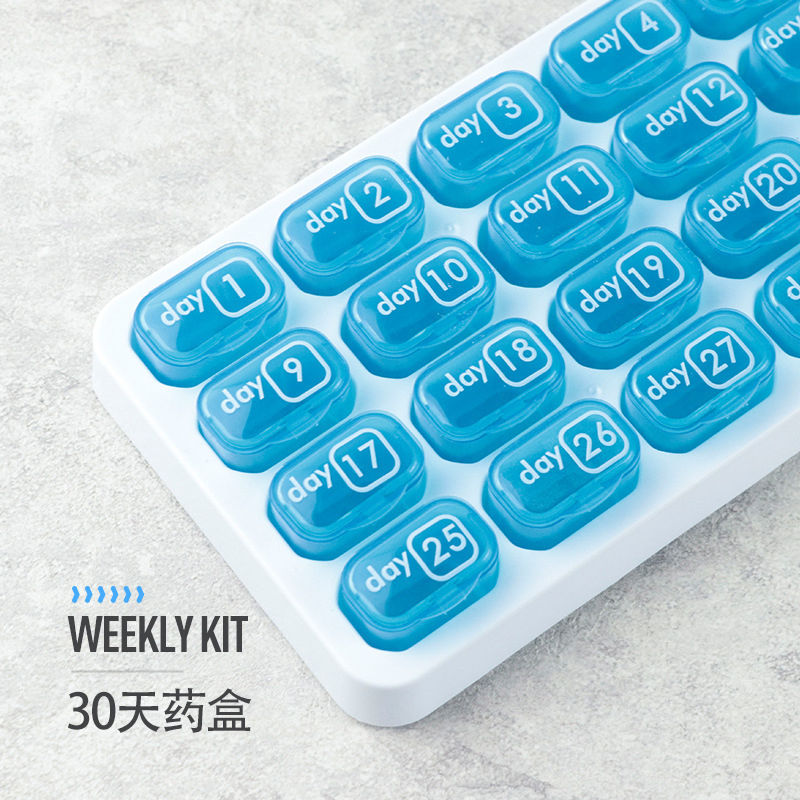 31 Days Pill Organizer Medicine Storage Vitamin Case Box