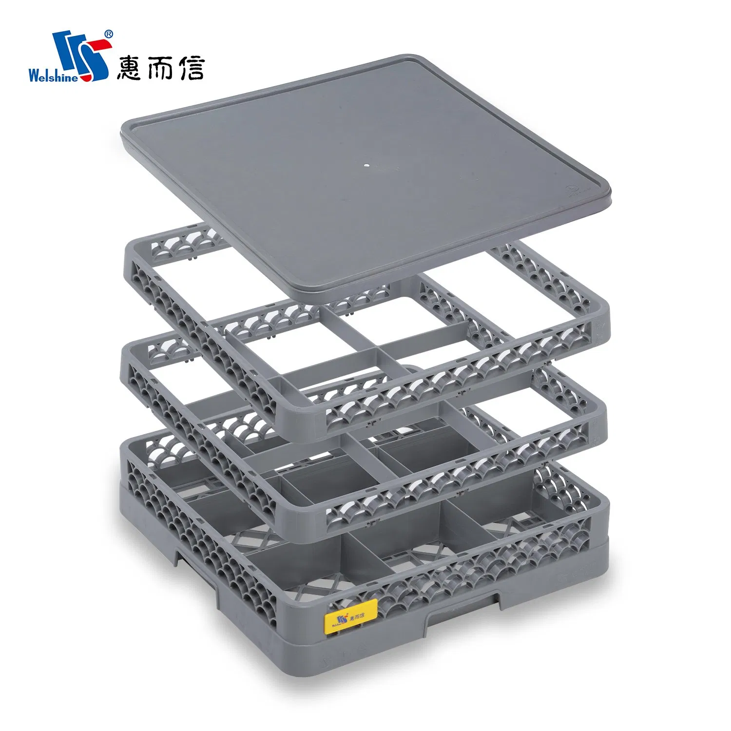 Compartment Restaurant Storage Holders Plastic Dishwasher Cutlery Basket Glass Rack