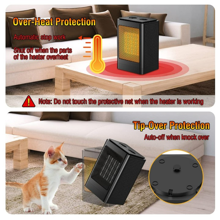 Great Quality Space Heater Home Electric 1500W Portable Fan Heater