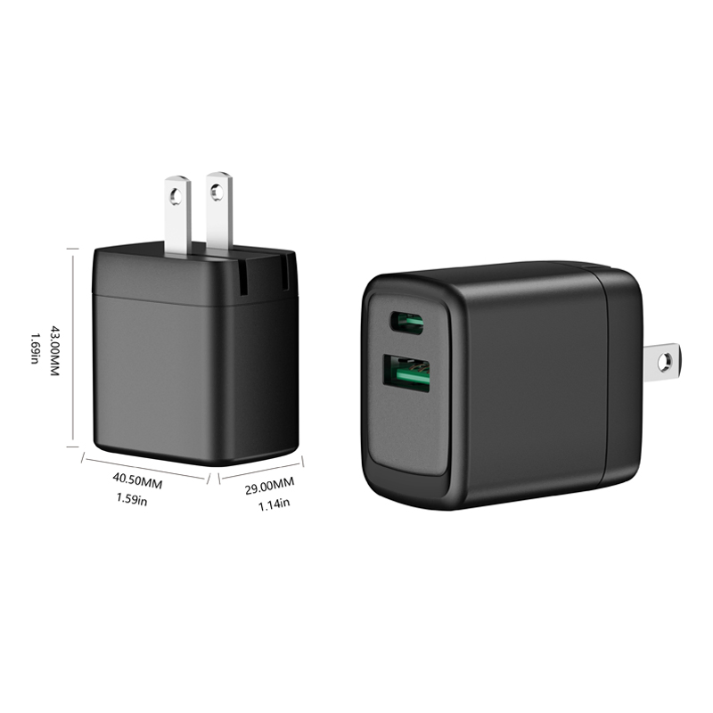 GaN зарядное устройство 20W для iPhone, быстрая зарядка PD3.0