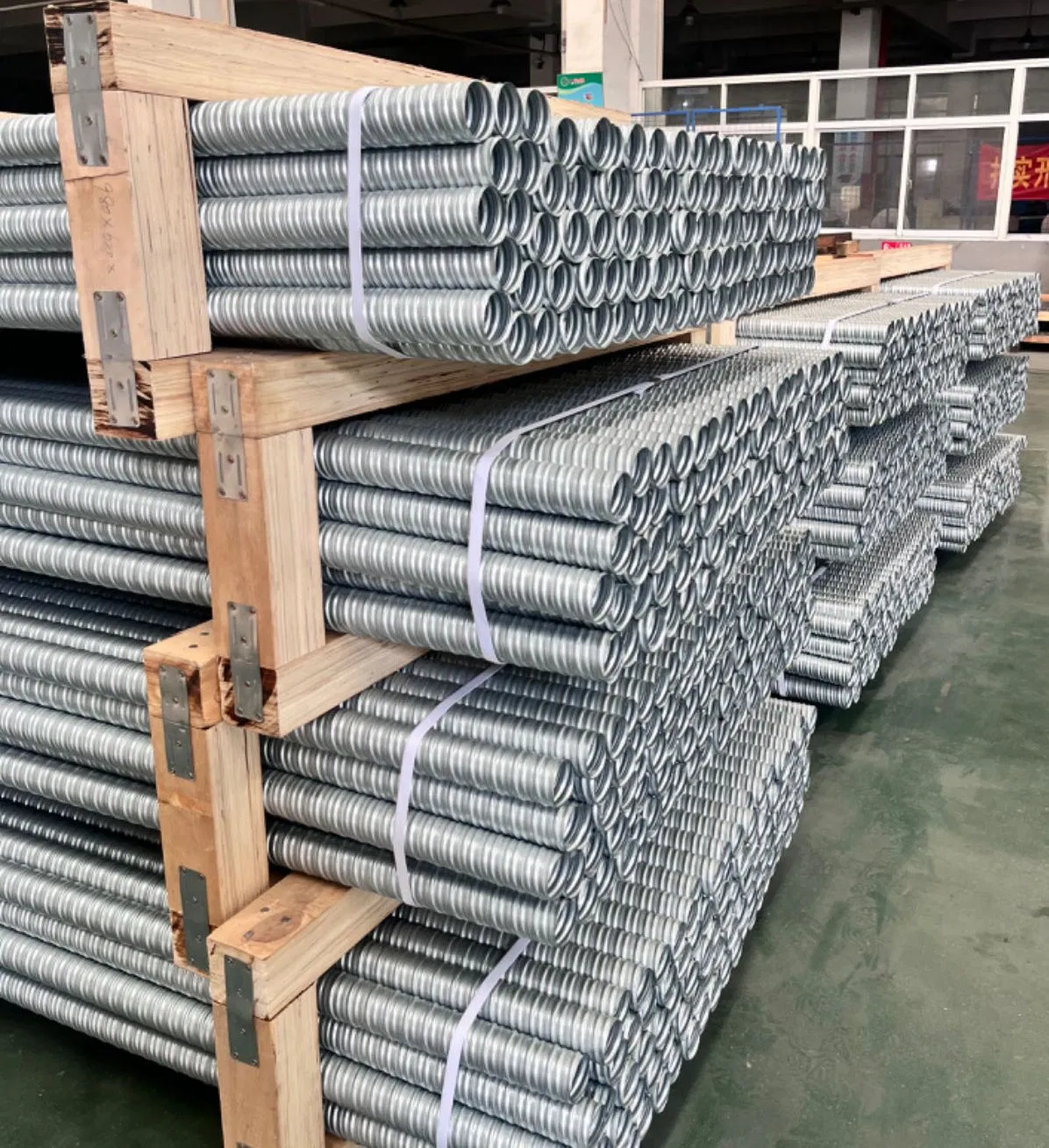 Galvanized Corrugated Metal Post Tension Duct From Prestressed Concrete Round Metal Material