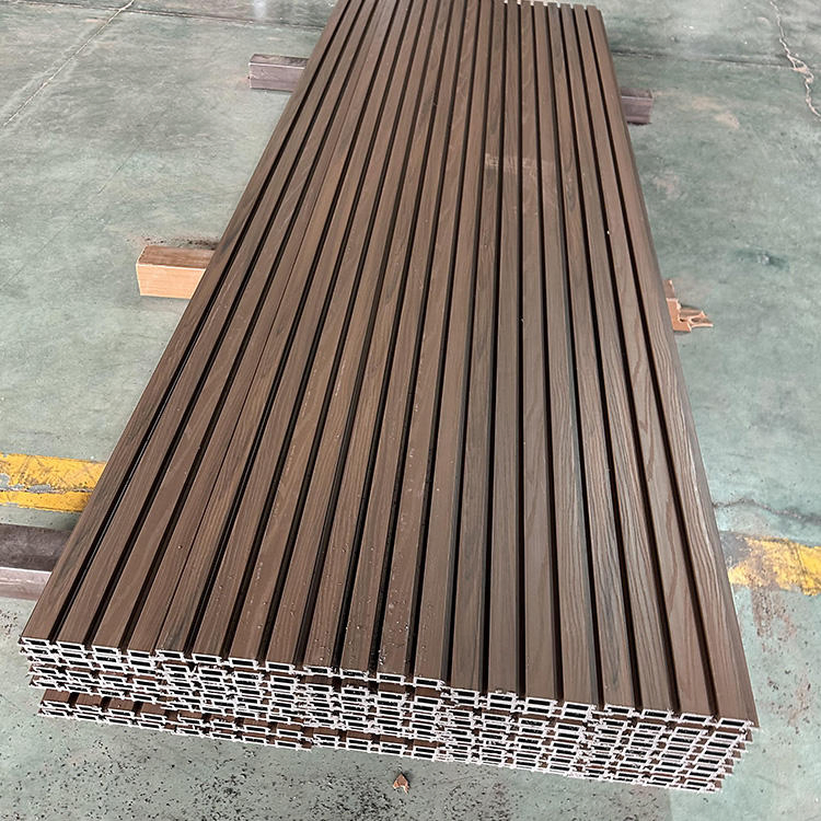 High Density Decorative Wood Outdoor PE WPC Wall Panel