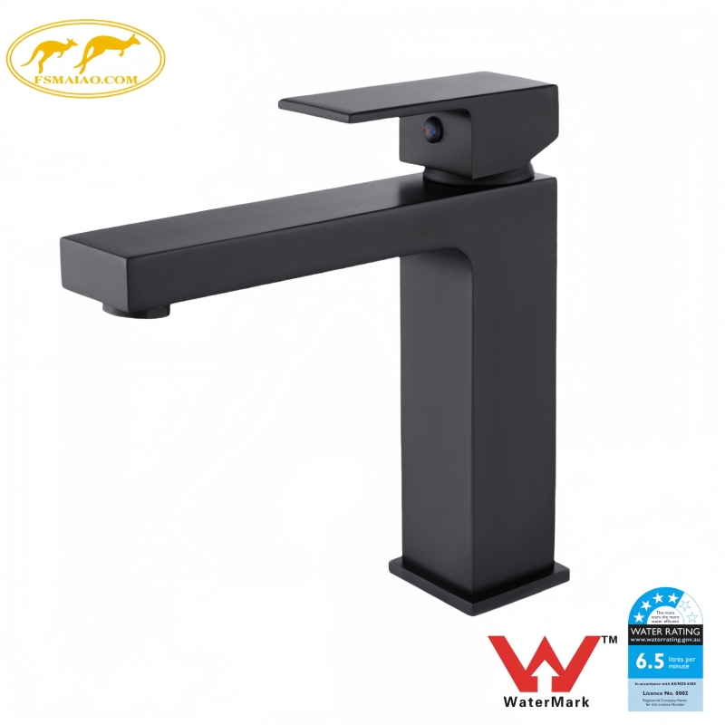 Watermark Wels Standard Bathroom Deck Mounted Single Hole Short Basin Mixer