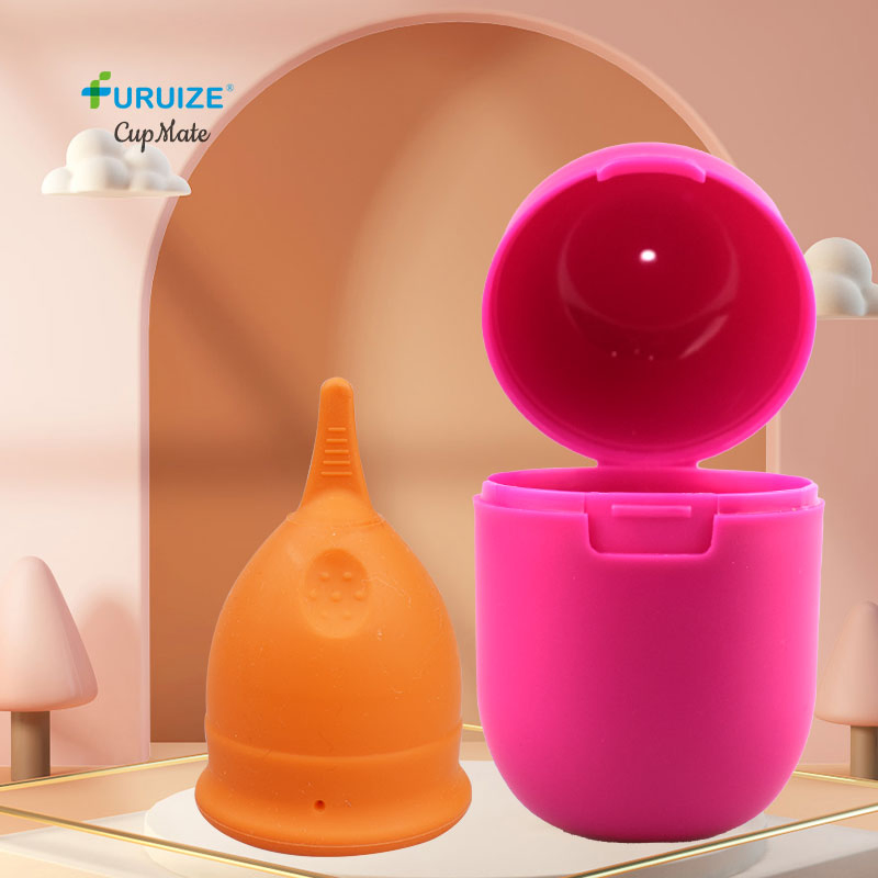 Amazon Suggest Eco-Friendly Mini Sterilization Case Box High Temperature Microwave Heating Menstrual Cup Sterilizer for Clean Menstrual Cup