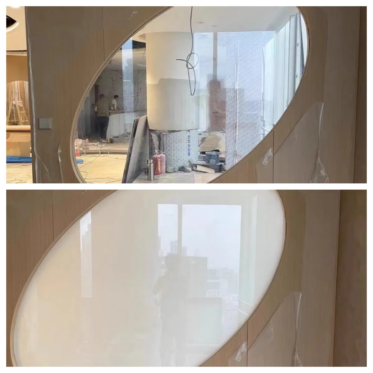 Fogless Smart Glass Mirror with Switchable Technology - Jumbo Size