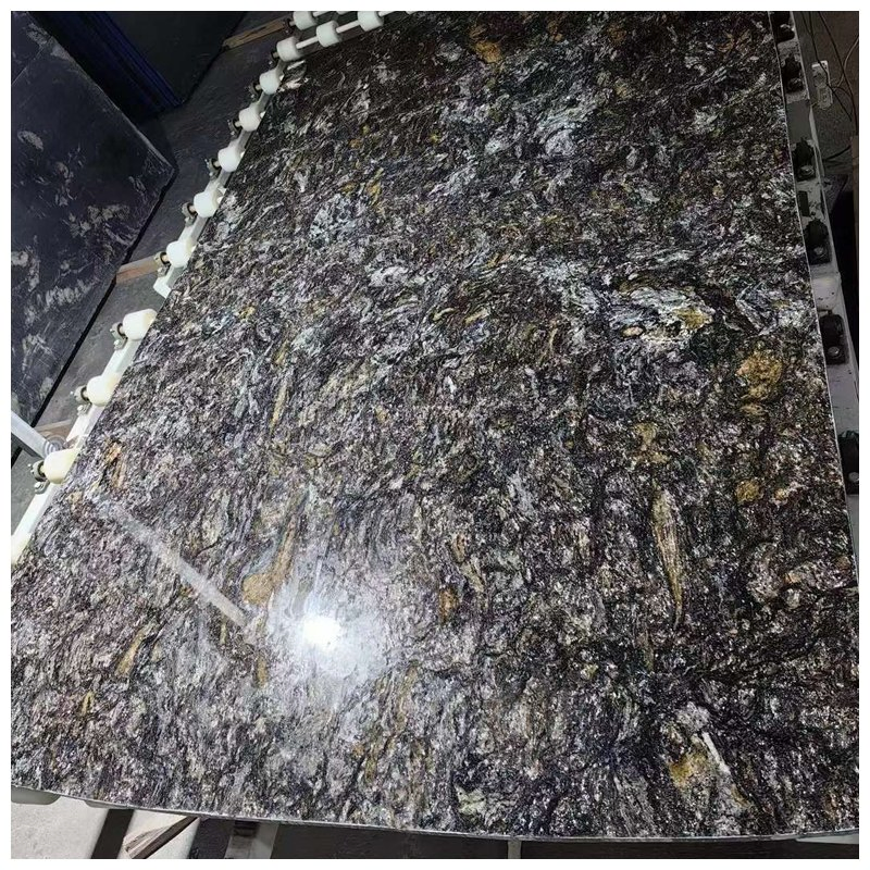 Brazilian Luxury Metalicus Exotic Granite Slabs for Countertops and Wall