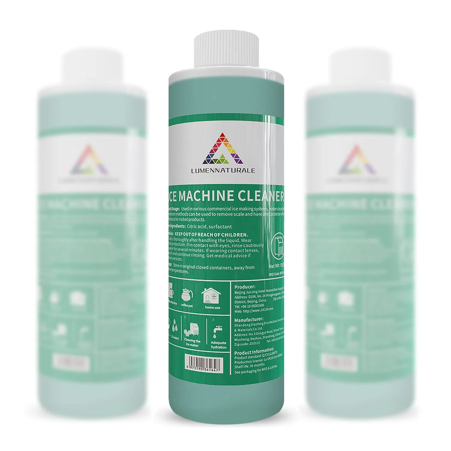 Ice Machine Cleaning Detergent Liquid Residue-Free Cleaner for Fresh Ice Maker Machine