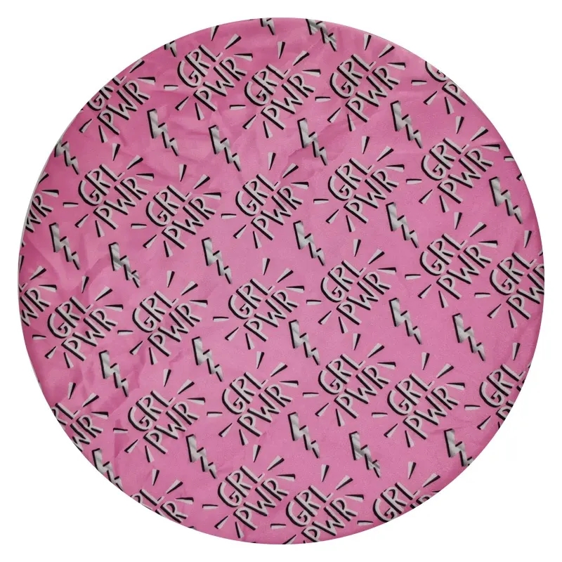 Quiet Girl High Quality Elastic Double Layer Satin Shower Cap