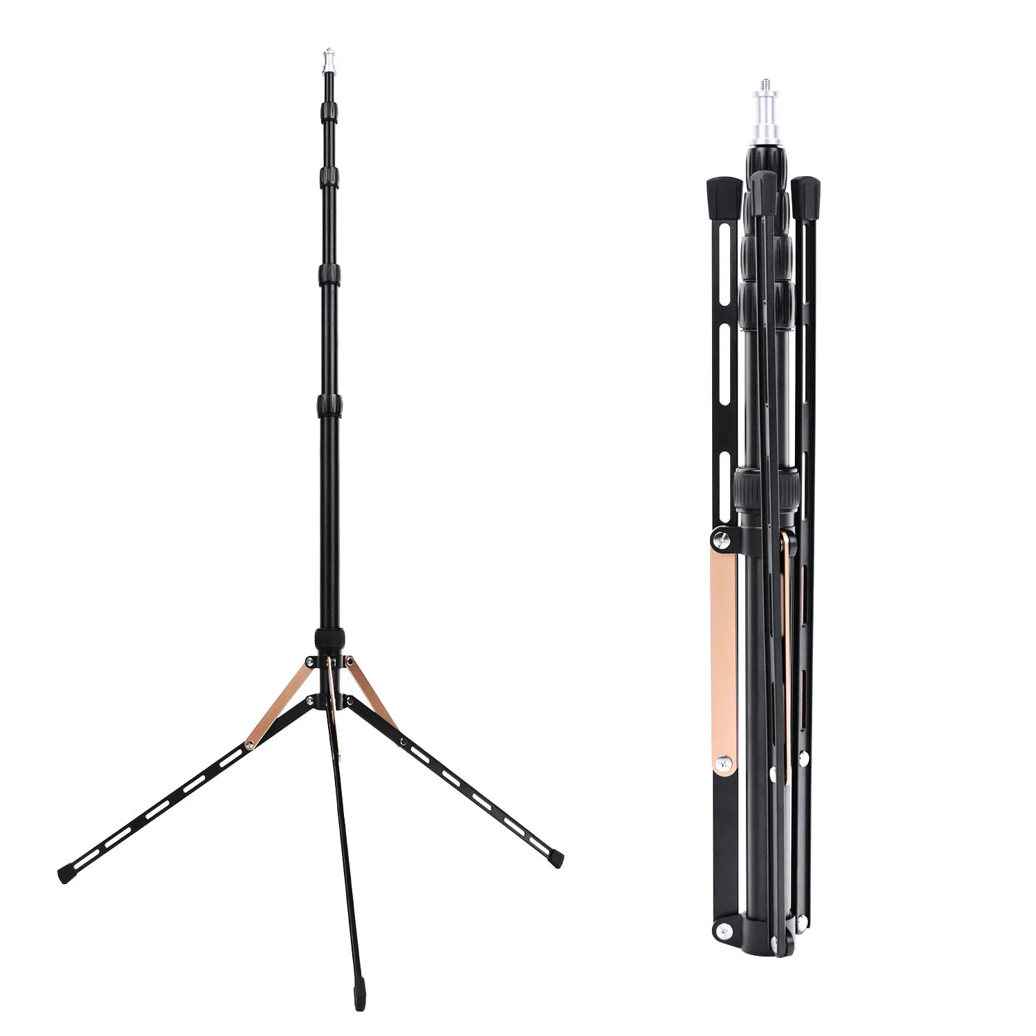 OEM/ODM 2m Flexible Tripod Light Stand for Reflector Ring Lights Umbrella Background Photography Camera Tripod Light Flash Lamp