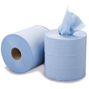 Wholesale High Quality Blue Paper Jumbo Roll Paper Towel Disposable Industrial Cleaning Paper