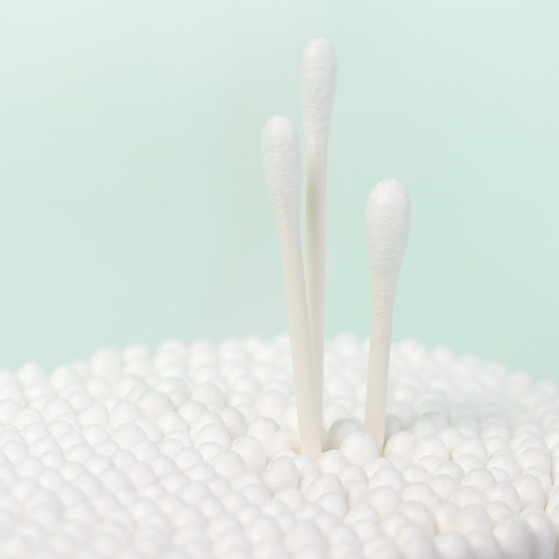 Disposable Cotton Buds Round Head Absorbent Cotton Stick Material Cleaning Paper Stick