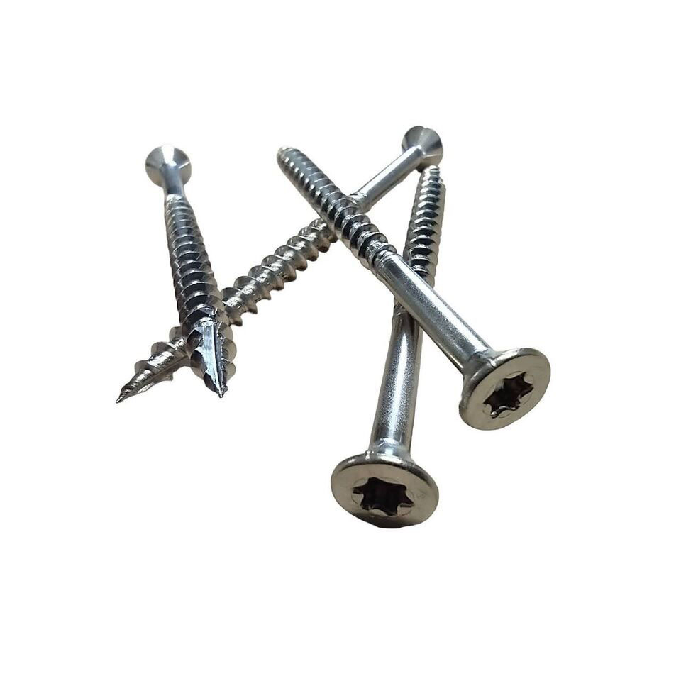 China Fasteners 10 X 2 Inch Stainless Steel Deck Screws Serrated Saw Cutting Thread Self Tapping Metal Joist Deck Screw