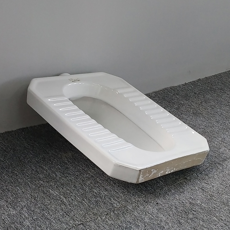 MID-East Market and Africa Hot Sell Cheap Price Project Squatting Toilet Ceramic Straight Squat Pan