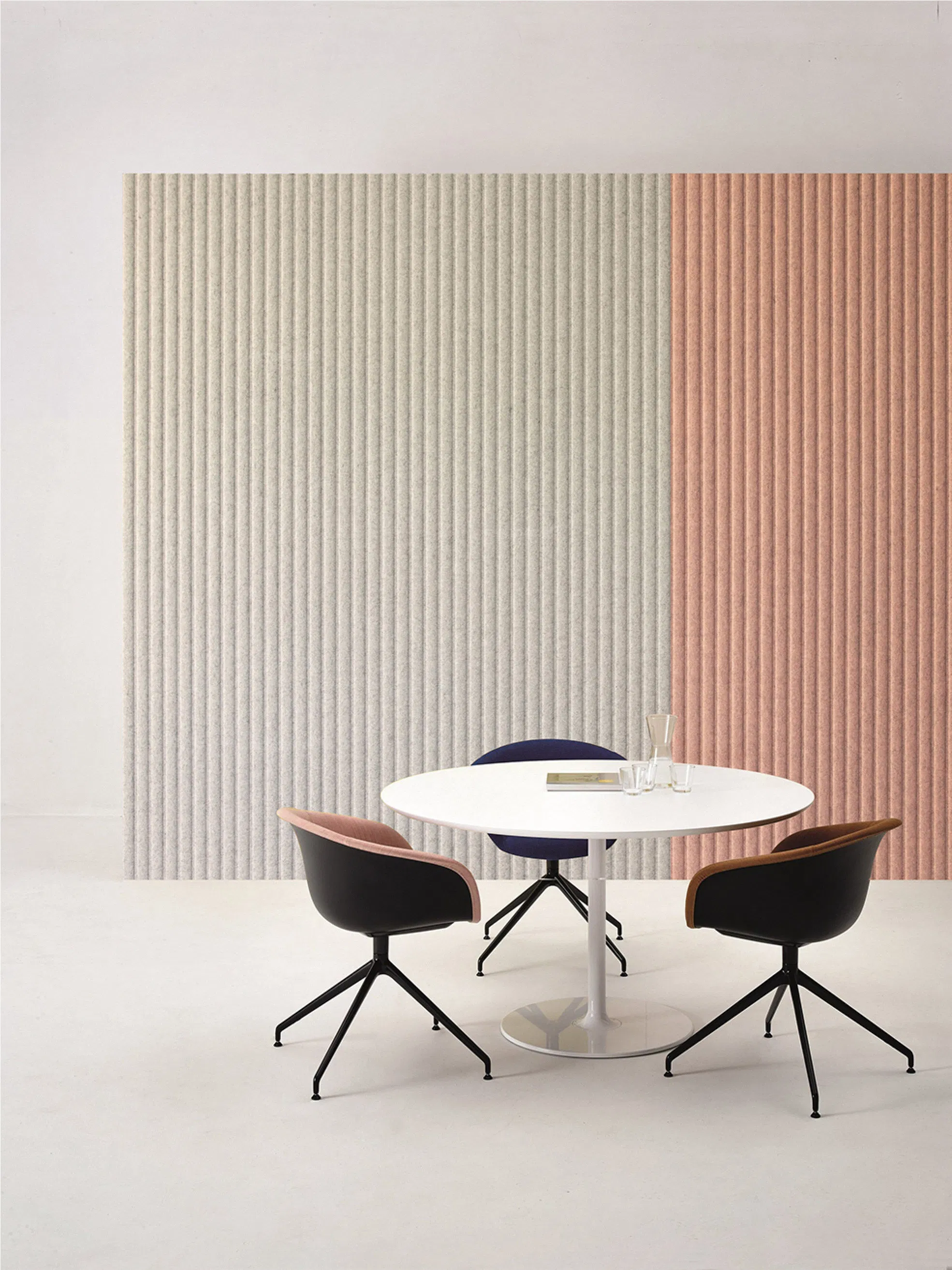 ODM OEM Factory Direct Sales 3D Wall Panel High Quality Pet Customization Two Color Carved Soundproof Acoustic Board Panel