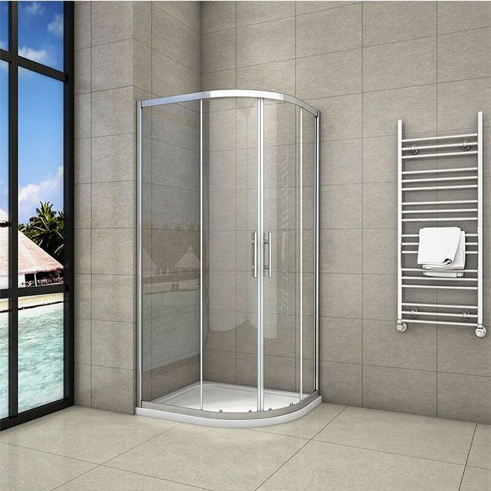 Sliding Tempered Glass Aluminium Sliding Frameless Shower Doors