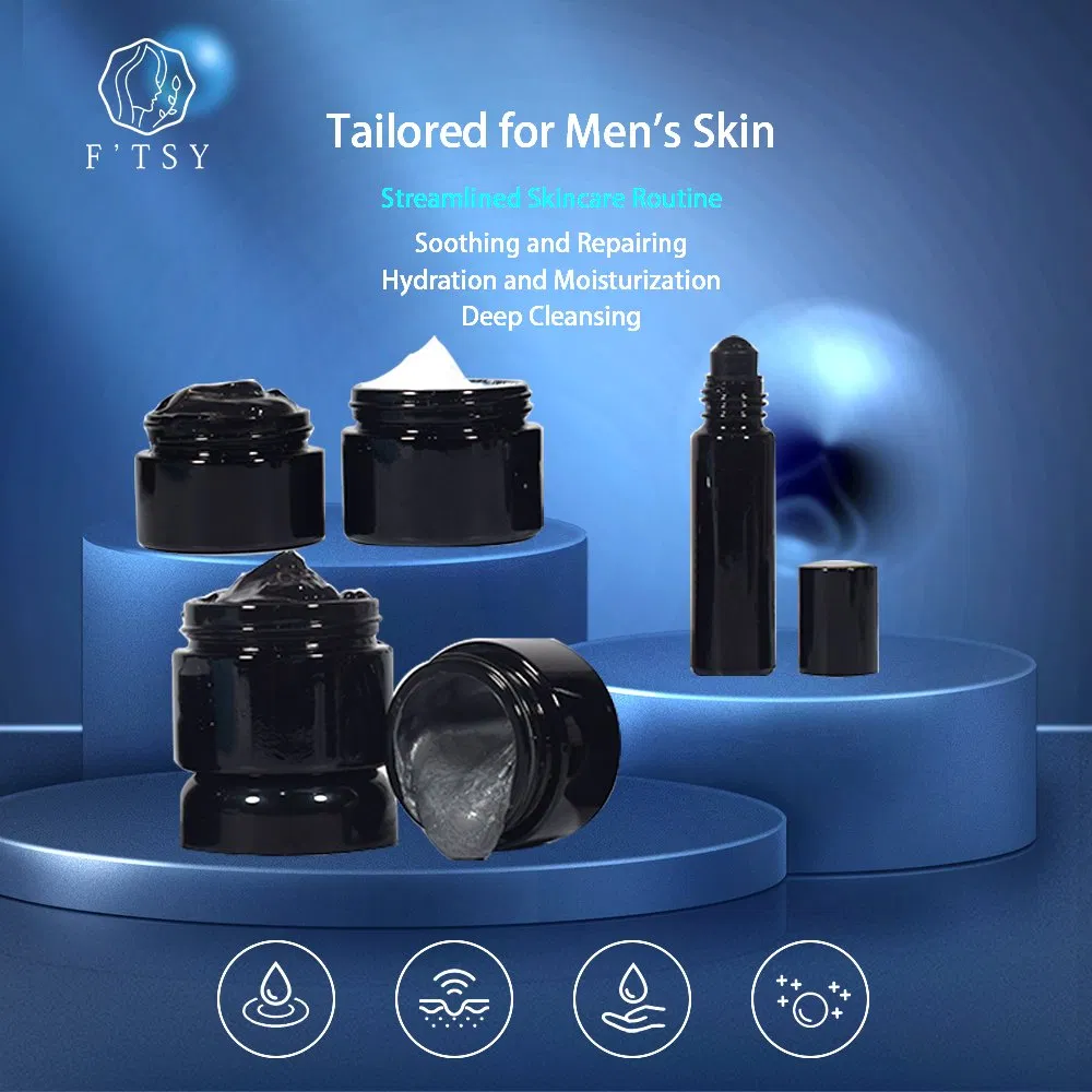 Vegan Hyaluronic Acid Face Care Set Men Skincare Face Moisturizer Beauty