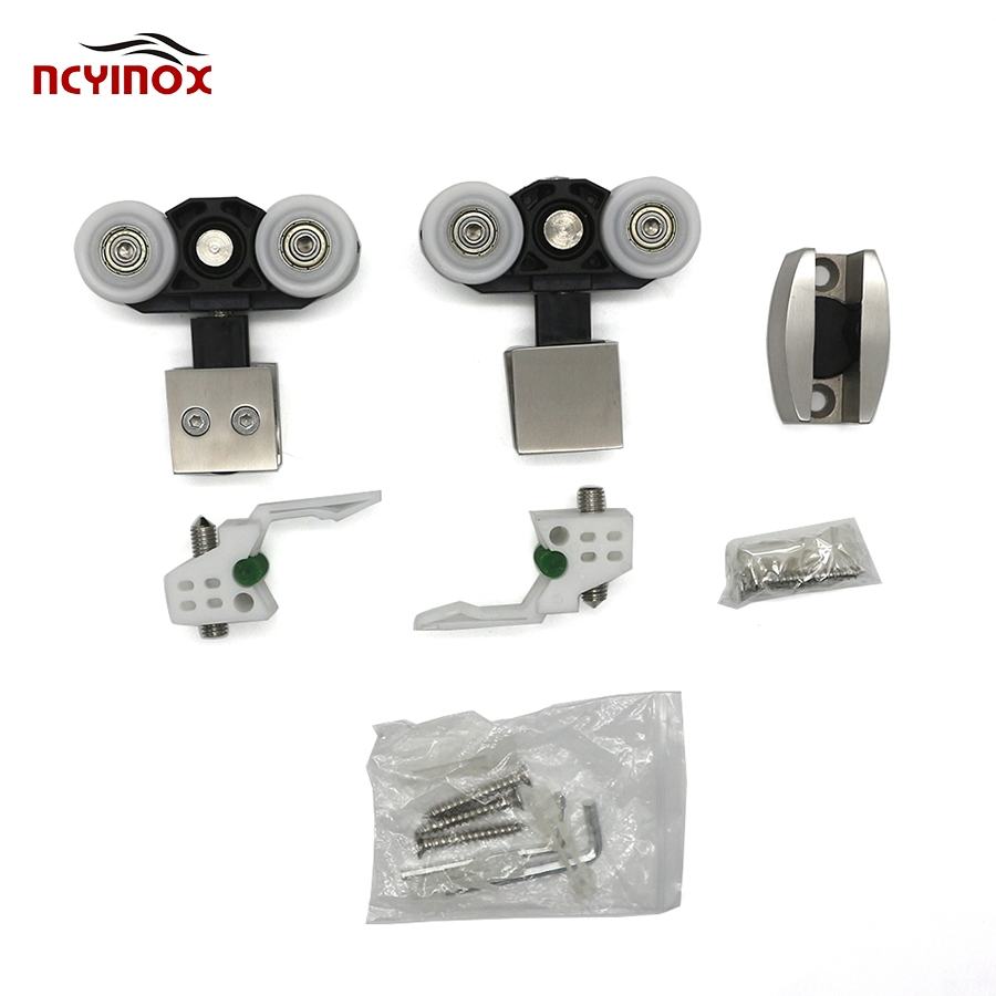 Tempered Glass Sliding Door Hanger Roller Hanging Wheels Door Roller Wheel
