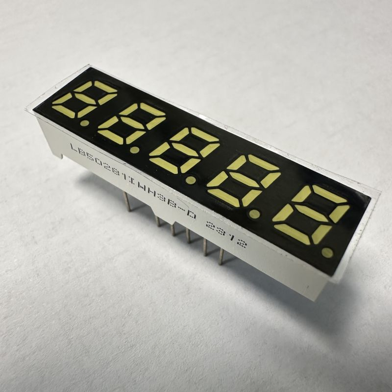 Common Anode LED Display Ultra Bright White 5 Digit 7mm7 Segment for Frequency Converter