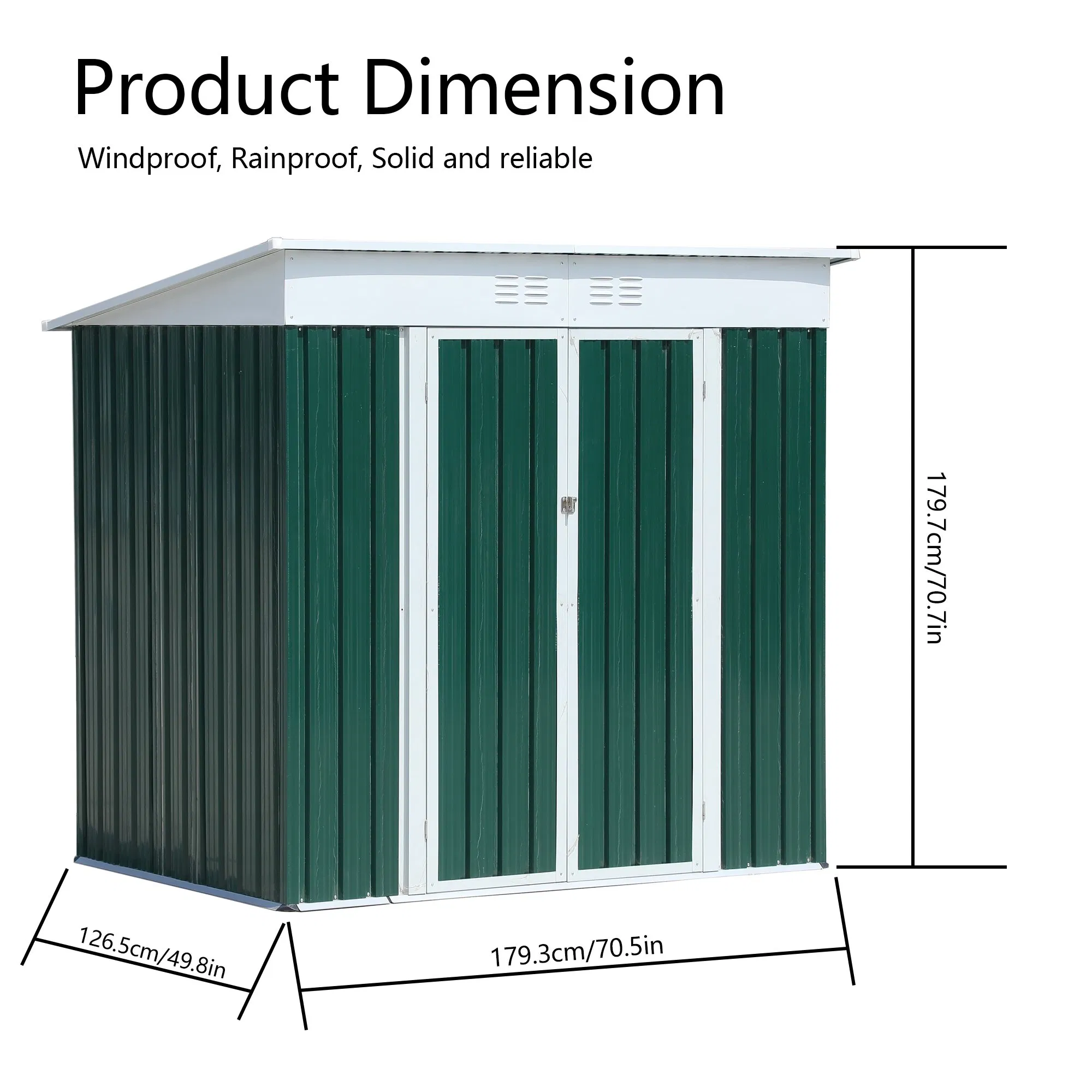Factory Direct Sale Shed Metal Outside Storage Sheds for Sale