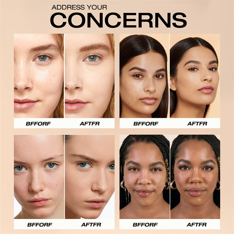 2025 New Arrival Hot Selling Private Label Long Lasting Waterproof Face Makeup Velvet Finish Liquid Foundation