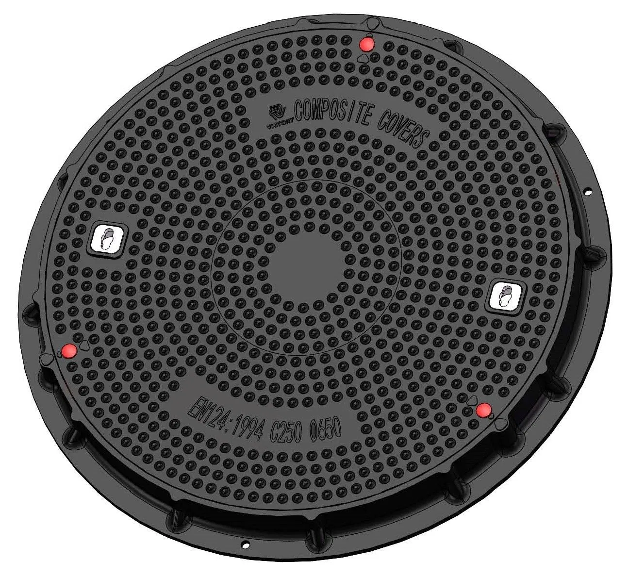 High Quality SMC Composite Round Waterproof Manhole Cover and Frame FRP GRP Fiberglass Square Watertight Manhole Cover Resin Seal Lock Inspection Manhole Cover