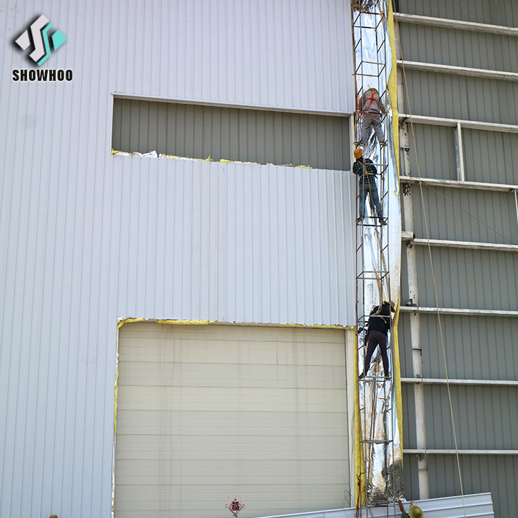 Steel Bar Storage Warehouse Shop Build Light Gauge Steel Structure Prefab Warehouse with Garage