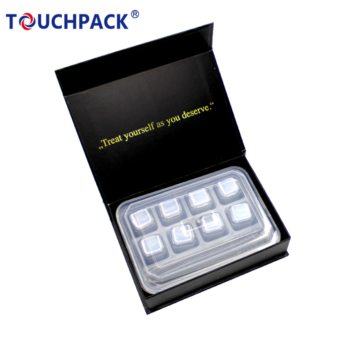 Popular Reusable Customized Ice Cubes Stainless Steel Whiskey Stone with Customized Packing