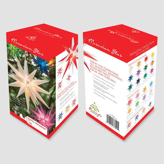 Porch Lantern Holiday Decor for Indoor Outdoor Christmas Tree Balcony Courtyard 12 Inch LED 3D White Moravian Star