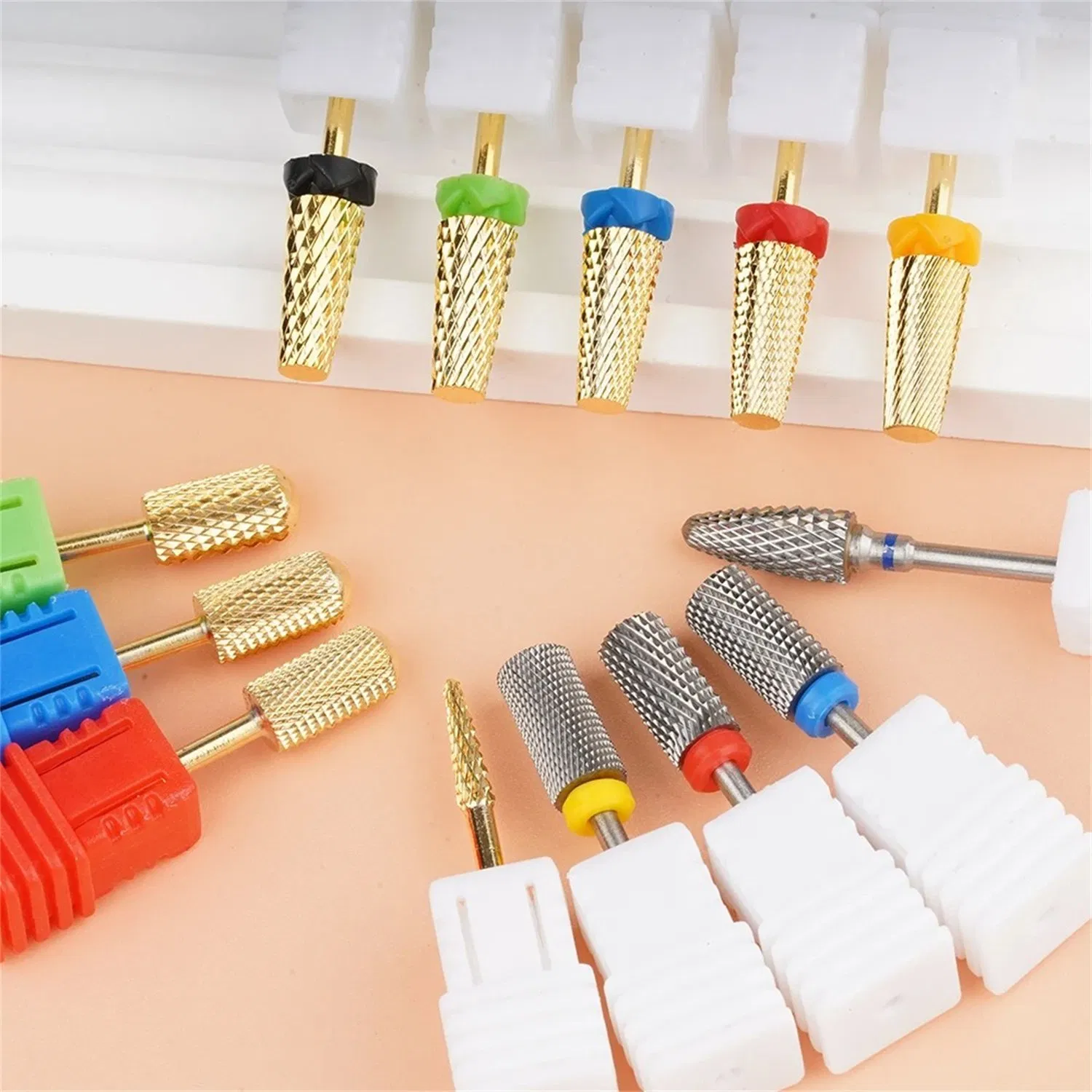 Hot Selling Manicure Bits 3/32" Multi-Functional Drill Bit Nail Packaging Customization Tungsten Carbide Nail Drill Bit Set