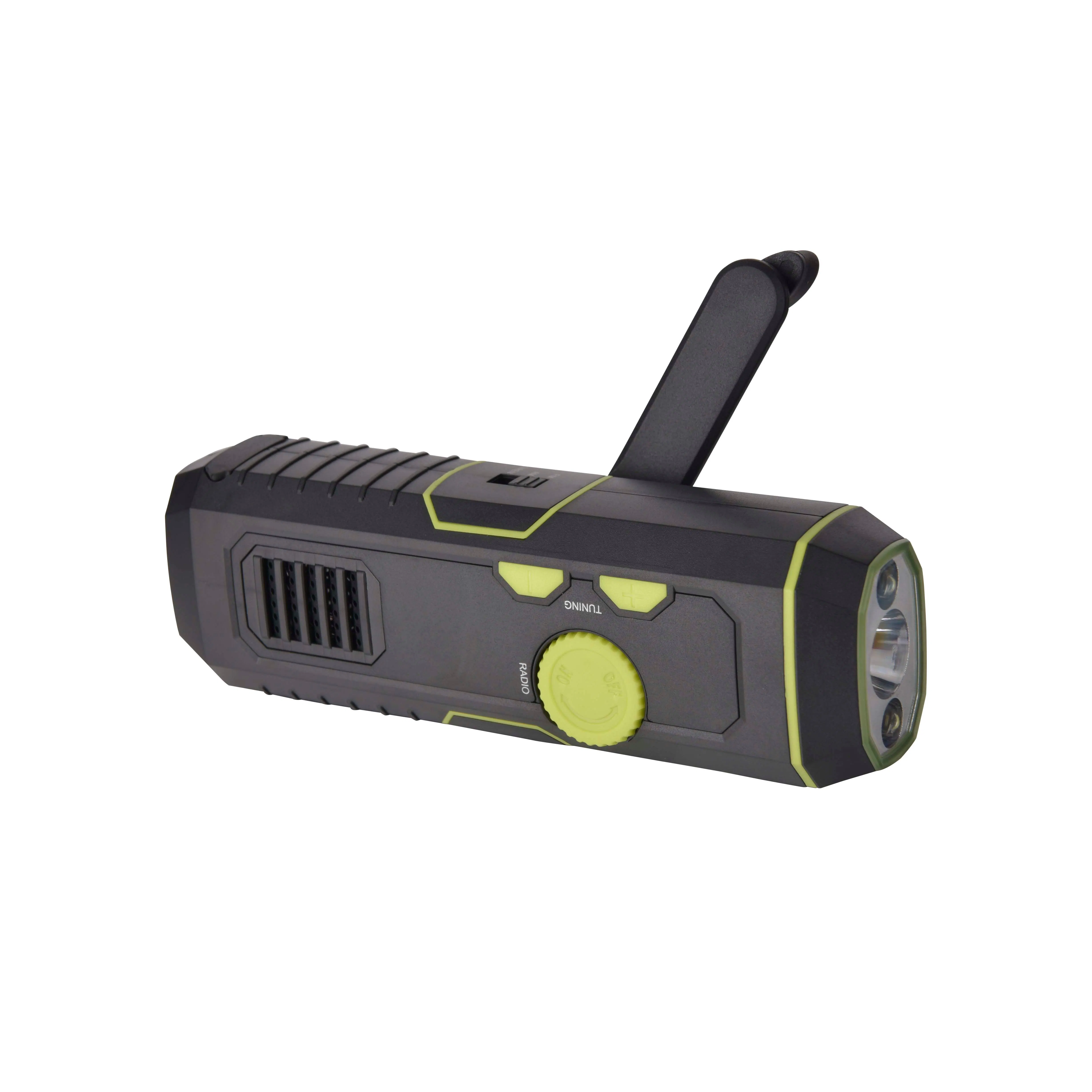 Ручное радио с фонариком и будильником