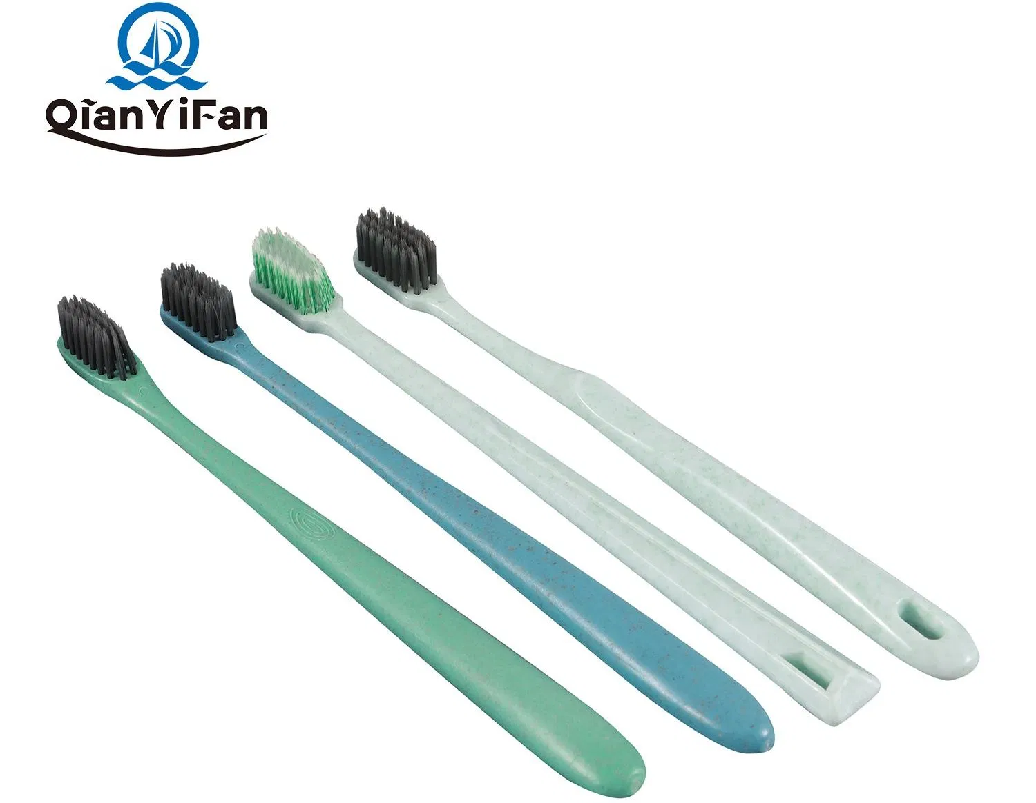 Wheat Straw Toothbrush Oral Care Toothbrush Household Toothbrush Toothbrush Comfortable Grip Toothbrush Travel Hotel Resort Disposable Toothbrush Eco-Friendly