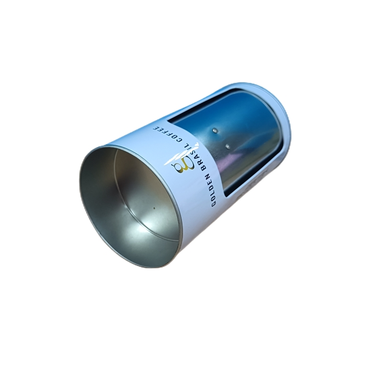 Unique Spring Press Feature Round Cola Tin Shape Tissue Holder Napkin Box