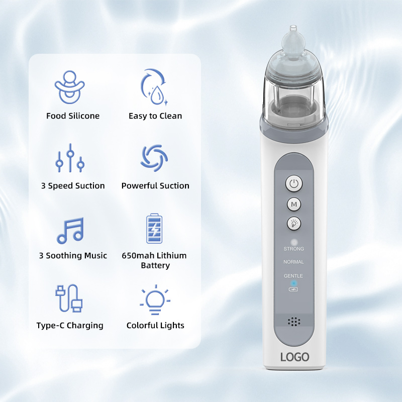 Electric Baby Nasal Aspirator BPA Free Adjustable Suck Music Nose Aspirator