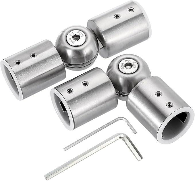 Direct Selling Curtain Accessories Rods Metal Connector Bracket Curtain Rod with Complete Set