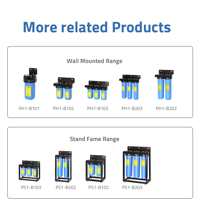 Whole-House Home Water Filter Module, PP + GAC + CTO, Easy-to-Install, Safe Water Filter