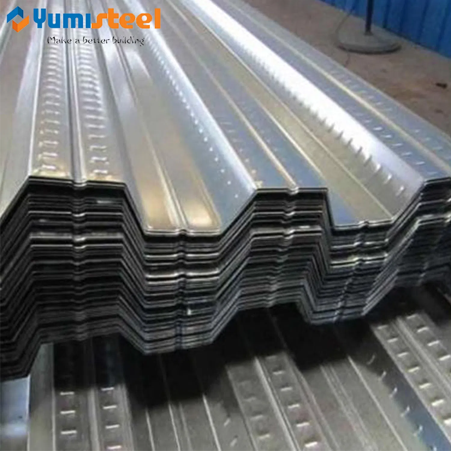 Concrete Construction Support Truss Floor Slap Decking Steel Sheet