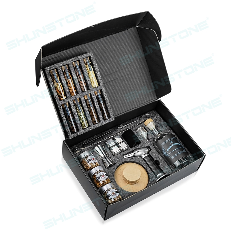 Whiskey Alcohol Infusion Making Kit with Spices Stainless Steel Whiskey Stones
