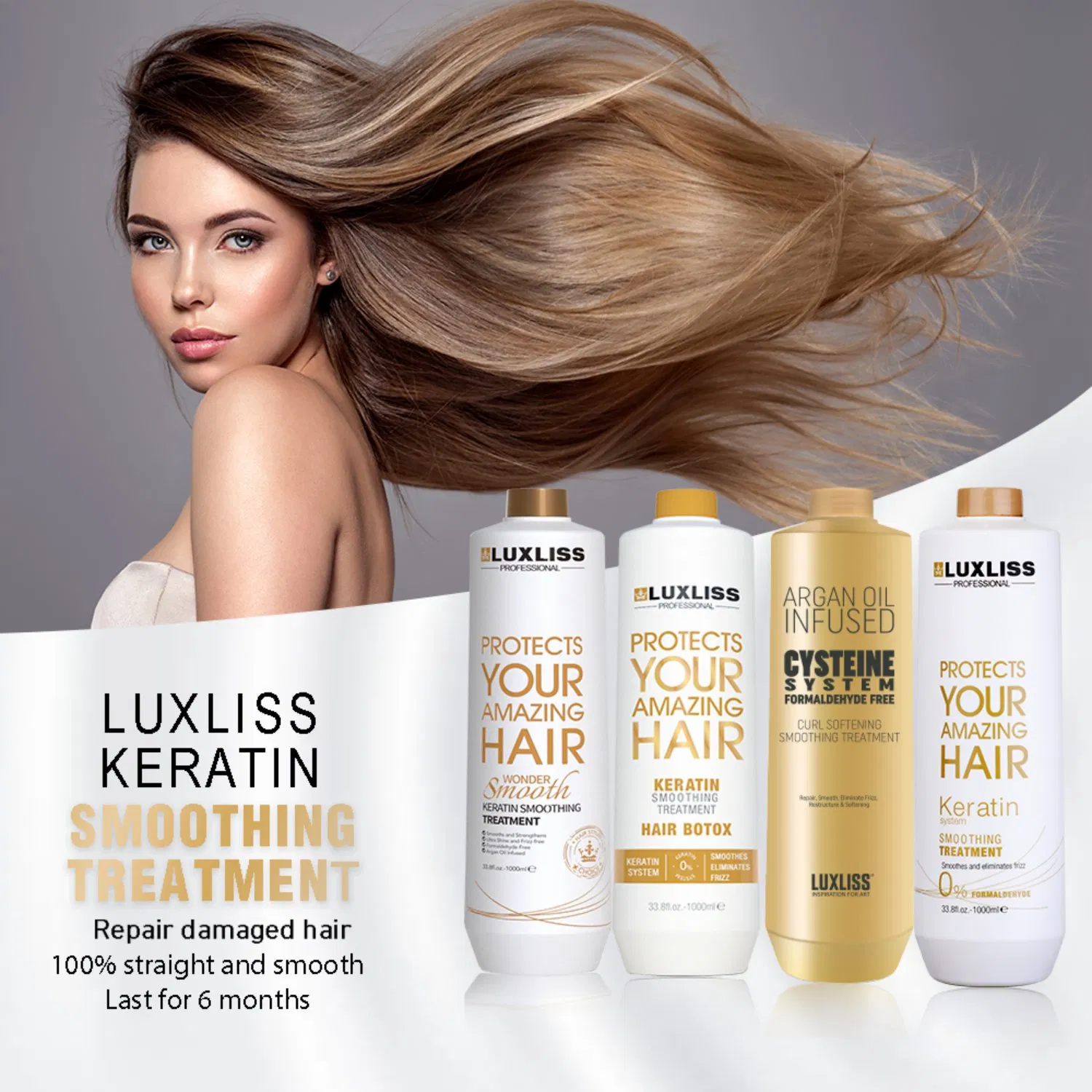 Luxliss Brazilian Hair Keratin Treatment 1000ml Without Formaldehyde