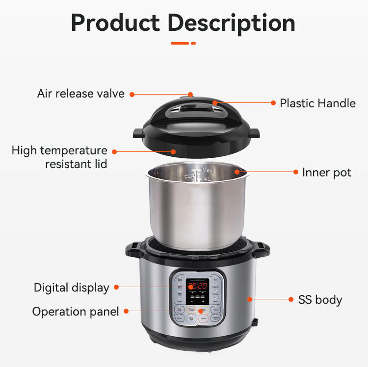 Kitchen Electronics Rice Cooker Electric Tools Pressure Cooker Stainless Steel Cooker