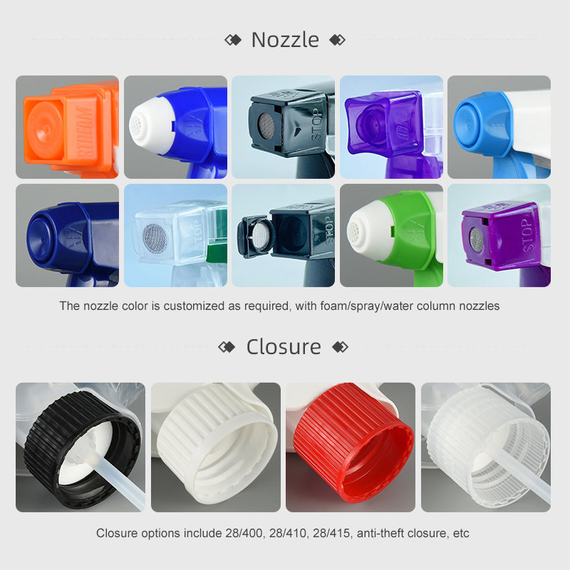 New Style Premium Quality Materials 28/410 Stream Spray All Plastic Trigger Sprayer