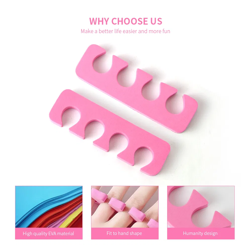 Hot Selling Finger Foot Toe Separator Manicure Nail Art Supplies Soft EVA Sponge Pedicure for Nail Care