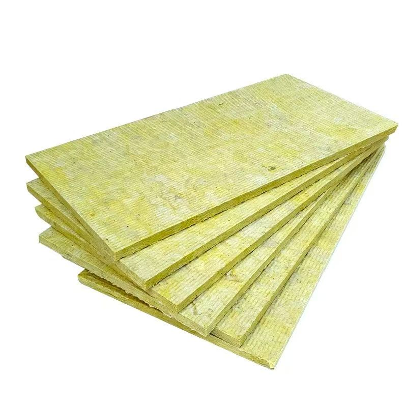 Factory Price Thermal Insulation Fireproof External Wall Insulation 80kg/M3 Rock Stone Mineral Wool Board