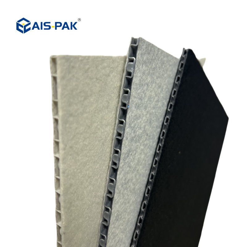 Fire-Retardant PP Bubble Guard Sheet Plastic Honeycomb Board with Felt Backed for Floor Protection