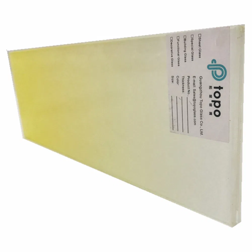 Tinted Yellow Gradient Laminated Safety Glass for Home Applications (LG-TP)