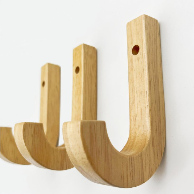 Wooden Clothes Coat Hanger Hooks