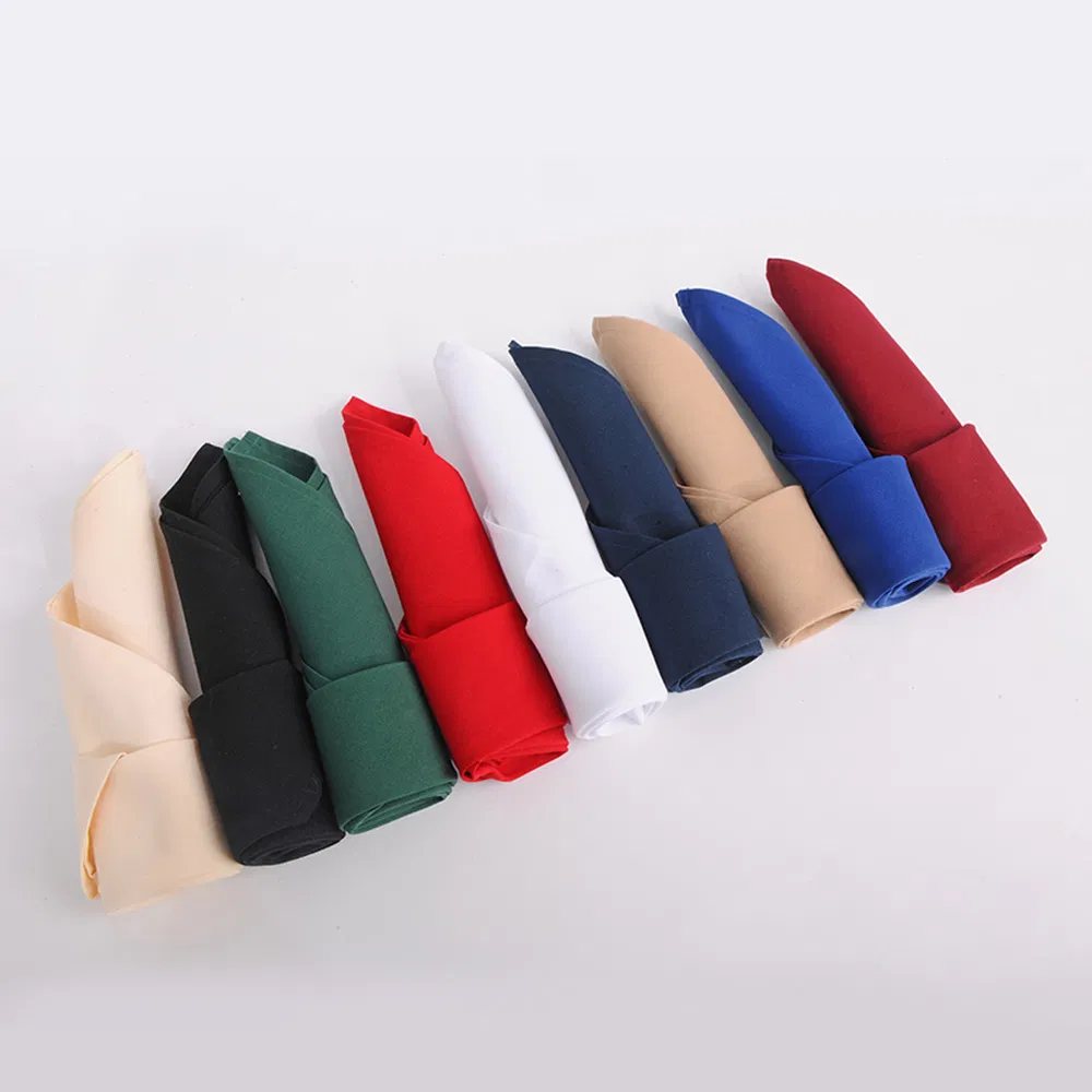 Reusable Hotel Restaurant Cheap Polyester Napkin Table Napkin for Wedding