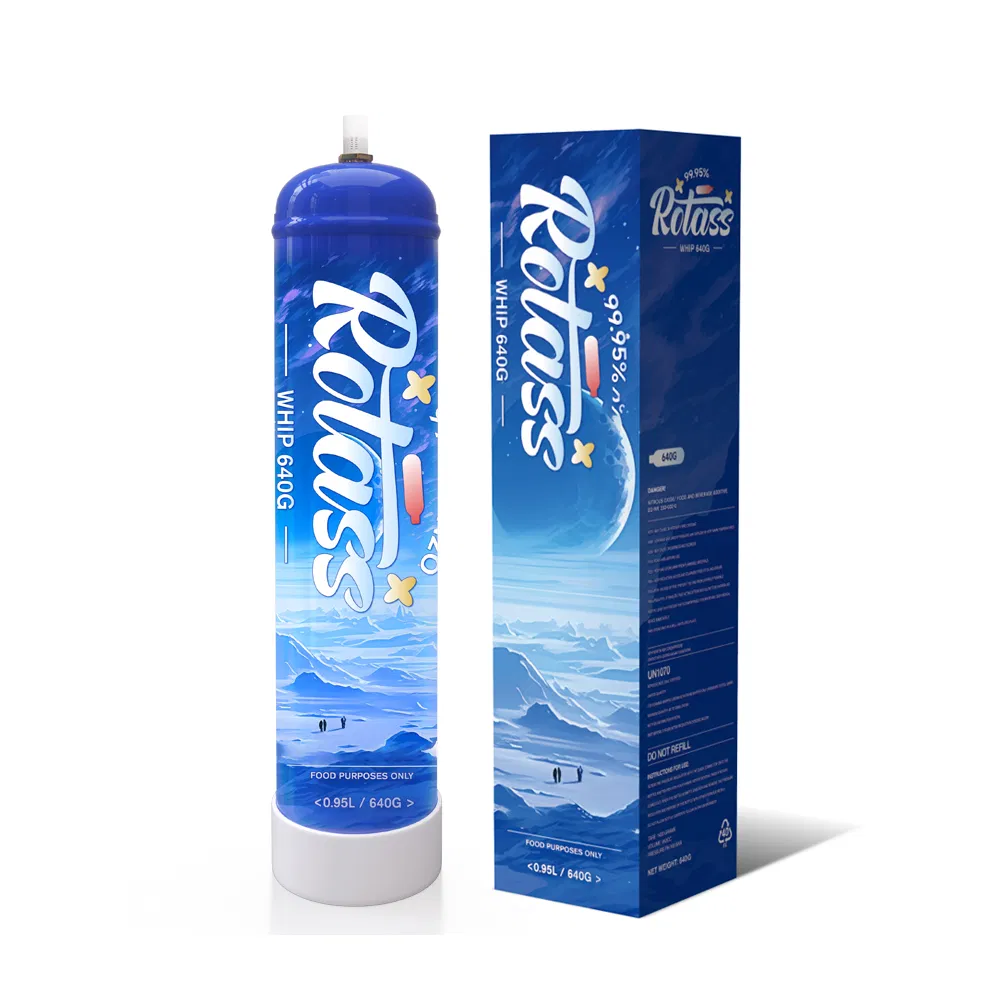 Rotass Un1070 0.95L Nitrous Oxide N2o Gas Cylinder Whip Cream Charger Cartridge
